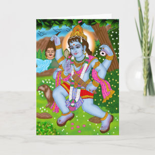 Lord Bhairava Grußkarte Karte