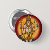 Lord Bhairava Retro Knopf Button (Vorne & Hinten)