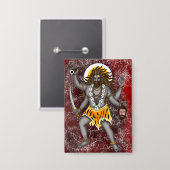 Lord Bhairava-Tragetasche Button (Vorderseite/Rückseite)
