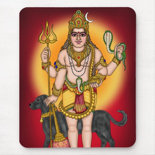 Lord Bhairava Wand Mousepad (Vorne)
