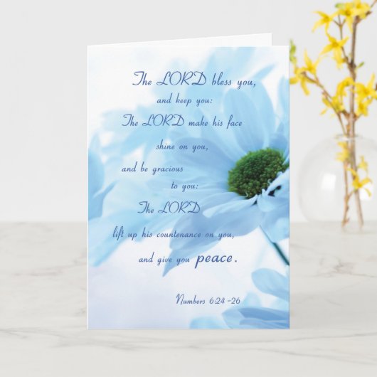 Lord Bless und Behalt dir, Religious Thinking of Y Karte (Gelbe Blume)