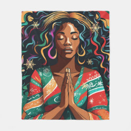 Lord Bless und Behalt Sie Weihnachten Schwarze Fra Fleecedecke