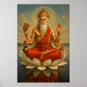 Lord Brahma | Der Schöpfer des Universums Poster (Vorne)