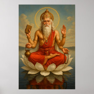 Lord Brahma   Der Schöpfer des Universums Poster