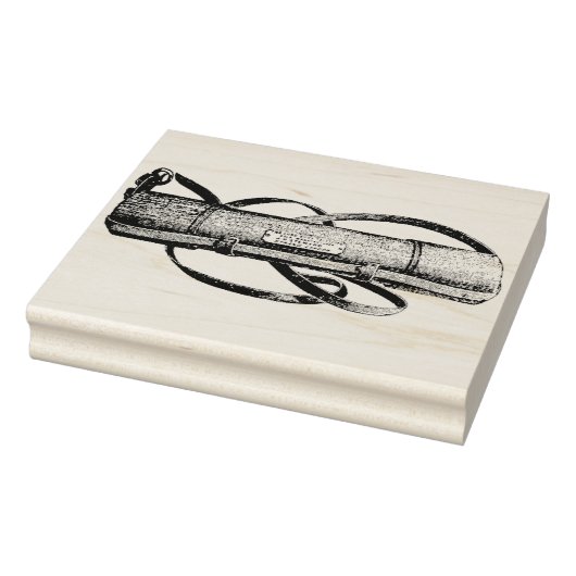 Lord Bury's Leather Telescope Case Briefmarke Gummistempel (Stempel)