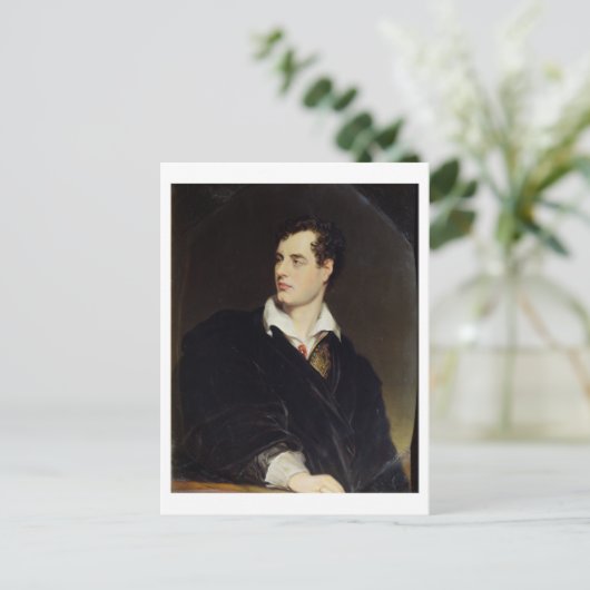 Lord Byron after a Portrait painted by Thomas Phil Postkarte (Stehend Vorderseite)