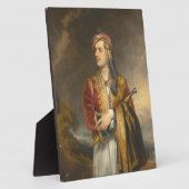 Lord Byron in albanischem Kleid während des griech Fotoplatte (Seite)
