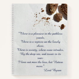 Lord Byron Liebe Letter Inspiration Notizblock