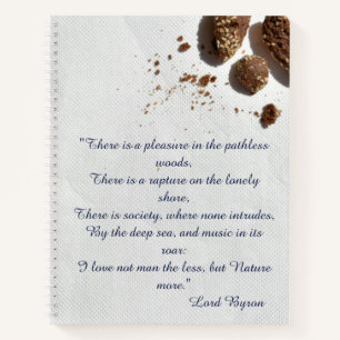 Lord Byron Liebe Letter Inspiration Notizblock