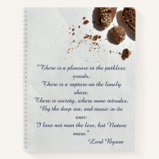 Lord Byron Liebe Letter Inspiration Notizblock (Vorderseite)