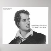 Lord Byron "Liebe W/O Wings" Zitatposter Poster (Vorne)