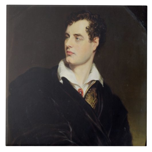 Lord Byron nach einem Porträt gemalt von Thomas Fliese (Vorderseite)