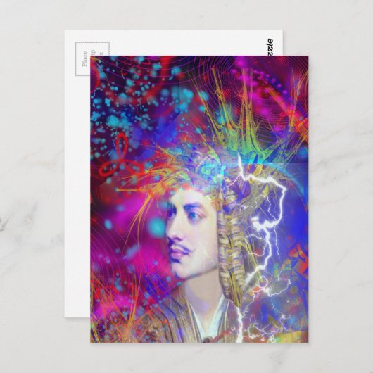 Lord Byron Postkarte (Vorne/Hinten)