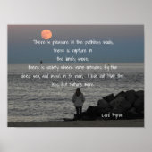 Lord Byron - Zitat - Kunstdruck Poster (Vorne)