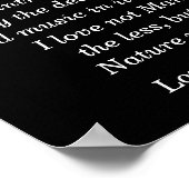 Lord Byron Zitat - Kunstdruck Poster (Ecke)