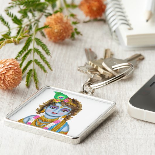 Lord Child Krishna Schlüsselanhänger (Seite)