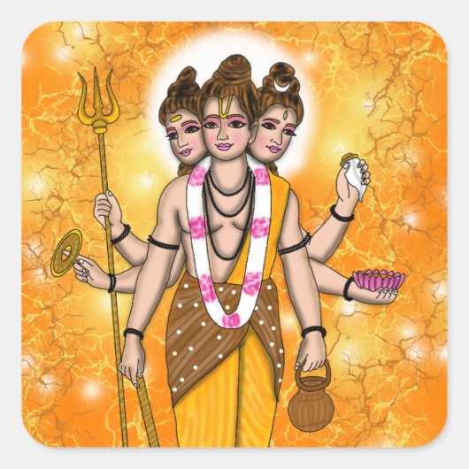 Lord Dattatreya Aufkleber (Vorderseite)