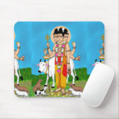 Lord Dattatreya-Mauspad Mousepad (Mit Mouse)