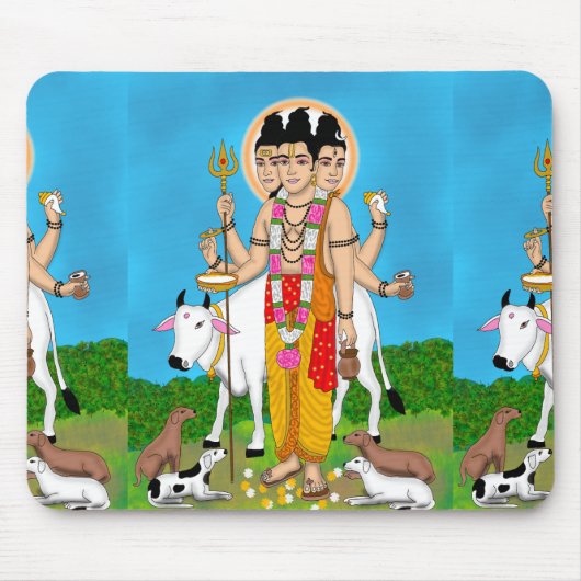 Lord Dattatreya Mouse Pad Mousepad (Vorne)