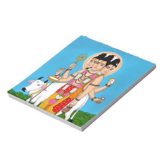 Lord Dattatreya Notepad Notizblock (Rotiert)