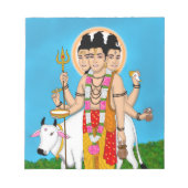 Lord Dattatreya Notepad Notizblock (Vorderseite)