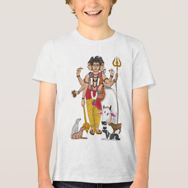 Lord Dattatreya T Tri-Blend Shirt (Vorderseite)