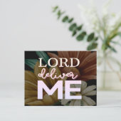 Lord Deliver Me - Bloral Postkarte (Stehend Vorderseite)