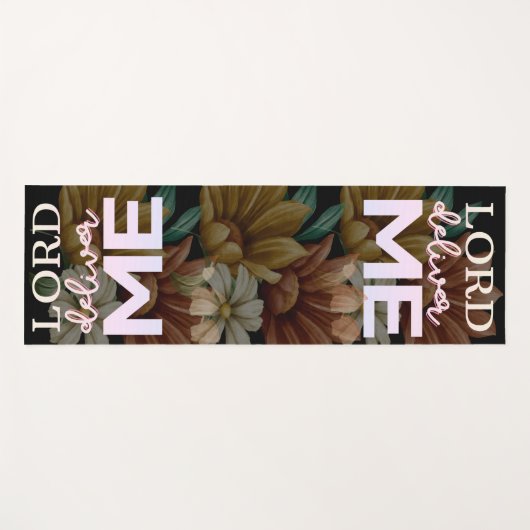 Lord Deliver Me - Bloral Yogamatte (Vorderseite (Horizontal))