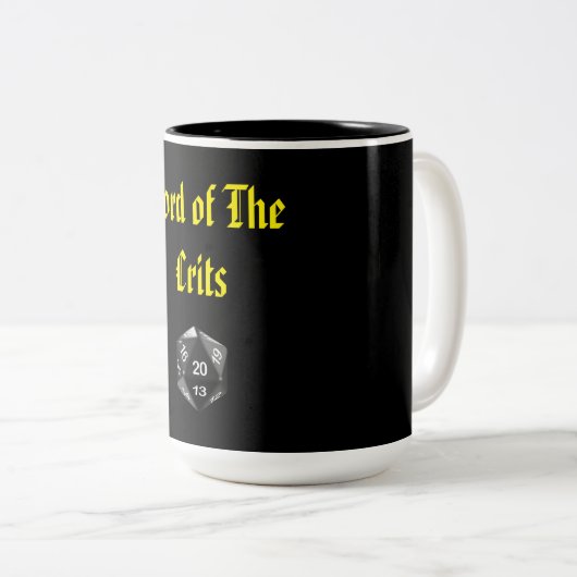 Lord des Crits Zweifarbige Tasse (VorderseiteRechts)