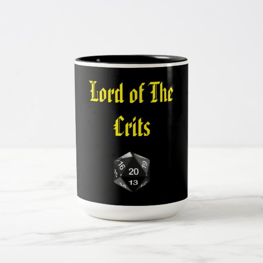 Lord des Crits Zweifarbige Tasse (Mittel)