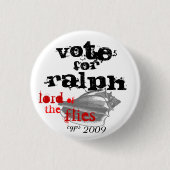 Lord des Fliegen-Ralph-Knopfes Button (Vorderseite)