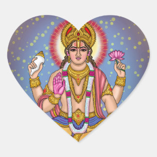Lord Dhanvantari-Aufkleber Herz-Aufkleber