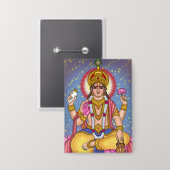 Lord-Dhanvantari-Knopf Button (Vorderseite/Rückseite)