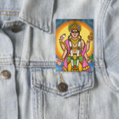 Lord Dhanvantari Knopf Button (Insitu)