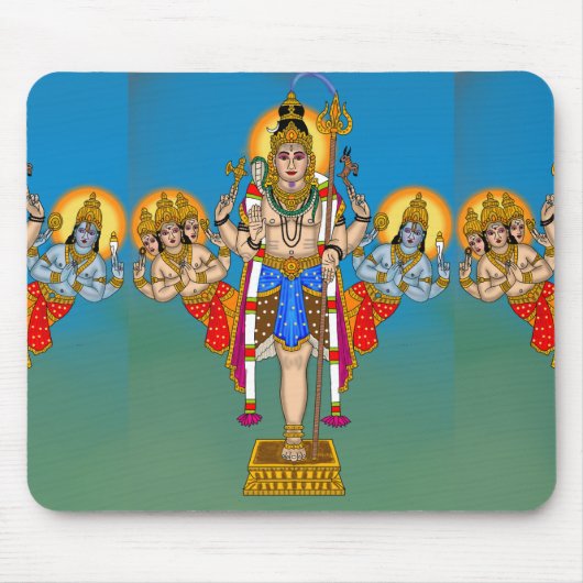 Lord Ekpada (Shiva) Mouse Pad Mousepad (Vorne)