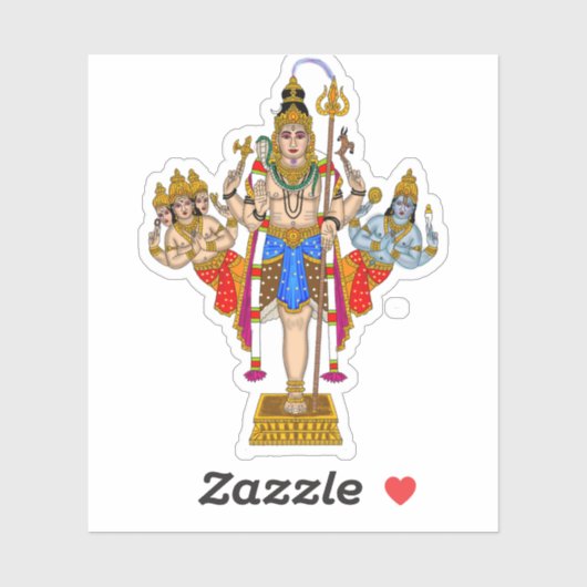 Lord Ekpada Shiva Stickers Aufkleber (Blatt)