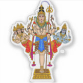 Lord Ekpada Shiva Stickers Aufkleber (Vorderseite)
