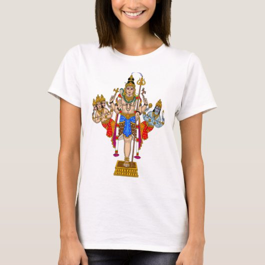 Lord Ekpada Shiva T-Shirt – Divine Casual Wear for (Vorderseite)