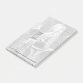 Lord F. fordert Pünktlichkeit! Lustiger Post-it Klebezettel (angewinkelt)