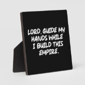 Lord, führe mir die Hände - auf Glauben basierende Fotoplatte (Vorderseite)