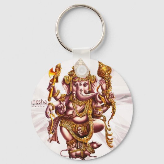 Lord Ganesa Viel Glück Charm Schlüsselanhänger (Vorderseite)