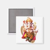 Lord Ganesh, Ganesha, Ganapati Ganpati Shri Ganesh Magnet (Vorderseite/Rückseite)