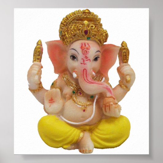 Lord Ganesh, großer hinduistischer Gott zum Glück Poster (Vorne)