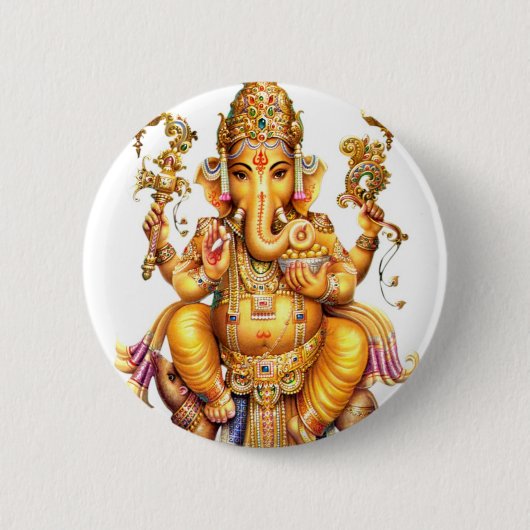 LORD GANESH HINDU GOD BUTTON (Vorderseite)