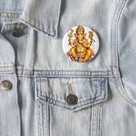 LORD GANESH HINDU GOD BUTTON (Beispiel)