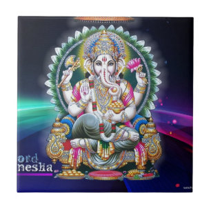 LORD GANESH HINDU GOD FLIESE