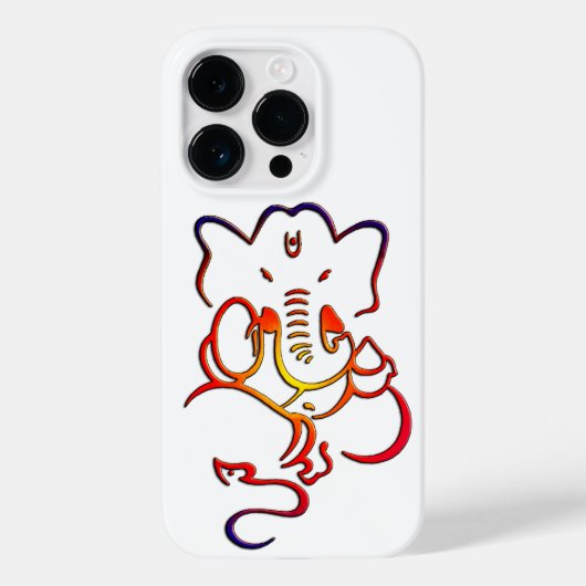 Lord Ganesh Hindu God Graphic Design iPhone Case (Rückseite)