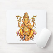LORD GANESH HINDU GOD MOUSEPAD (Mit Mouse)