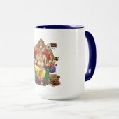 Lord Ganesh, Hindu-Gott des Wohlstands und des Woh Tasse (VorderseiteRechts)