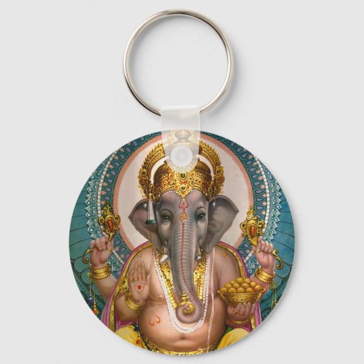 Lord Ganesh India Elephant Hinteru God Schlüsselanhänger (Vorderseite)